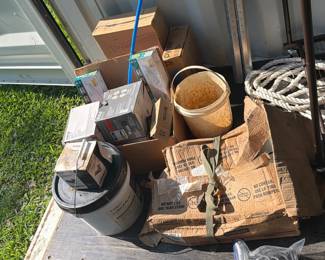 LOT OF LIGHTING ITEMS,DRYER DUCTS , ETC