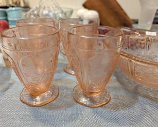 Jeanette Pink Cherry Blossom depression glass