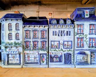 Magnificent French porceilain kitchen jars