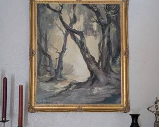 Oil painting by Julius von Klever (1850-1924)