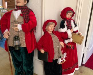 Large Christmas carolers
