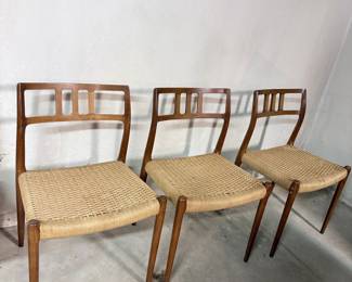 Niels Otto Møller Model 79 Teak Dining Chairs
