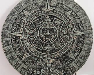 Aztec Sun Stone Calendar Wall Plaque