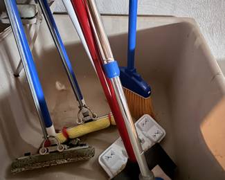 Assorted Household Cleaning Tools Lot