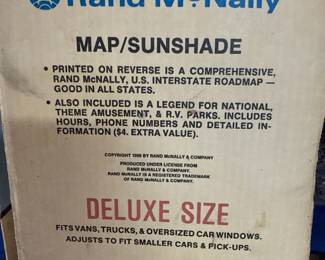 Vintage Rand McNally The Simpsons Car Sunshade