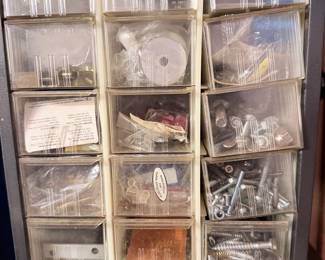 Vintage Akro-Mils Hardware Organizer Cabinet