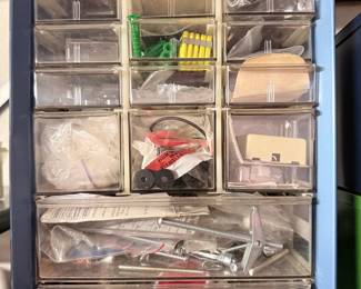 Vintage Akro-Mils 20 Drawer Small Parts Organizer Cabinet