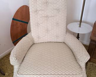 Queen Anne Style Wingback Chair