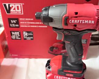Craftsman V20 Cordless Brushless Impact Driver Kit (CMCF830D2)