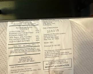 Photo 2 of 3 Duxiana DUX 1001 Mattress