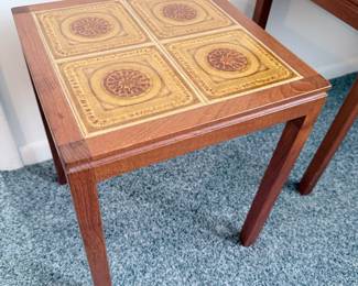 Danish Teak Tile Top Nesting Tables