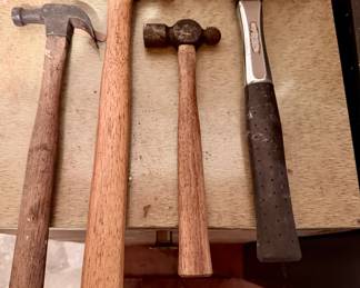 Assorted Vintage and Modern Hand Hammers