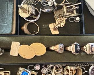 Estate Collection of Men's Accessories and Rings