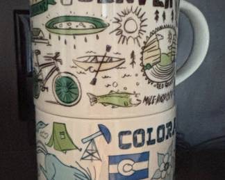 Starbucks Been There Series Colorado Mug and City Skyline Mugs