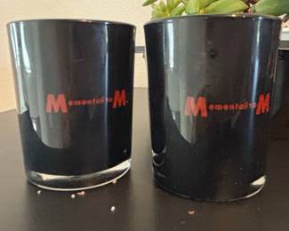 Books and Memento M. Branded Glass Tumblers
