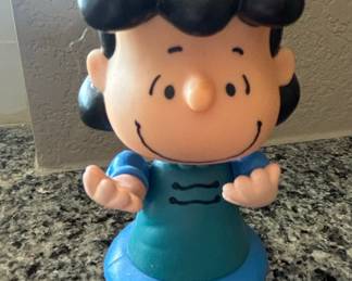 Vintage Peanuts Lucy van Pelt Squeaky Toy Figure