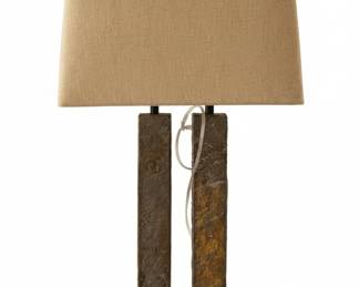 Slate Split-Column Table Lamp