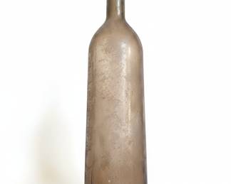 Three Large Decorative Glass Vases/Bottles with Aged/Dug Aesthetic