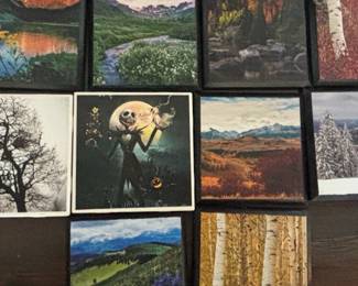 Collection of Decorative Ceramic Art Tiles