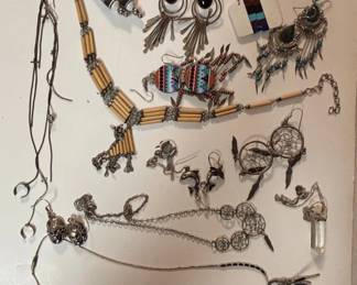Assorted Sterling Silver and Southwestern Style Jewelry Collection