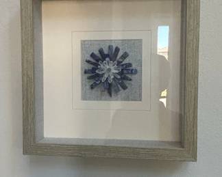 Lapis Lazuli and Quartz Starburst Shadowbox Art