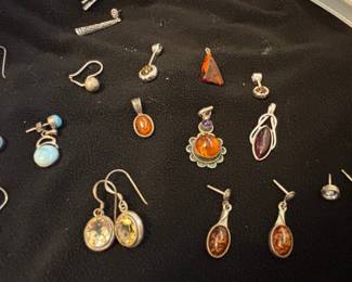Assorted Sterling Silver Jewelry Lot - Artisan, Boho, and Vintage Styles