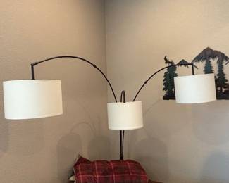 Industrial Cage Table Lamp with USB Port and Nightlight