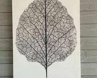 Botanical Leaf Skeleton Canvas Wall Art