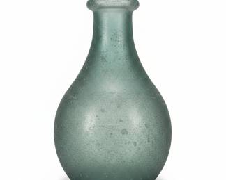 Three Large Decorative Glass Vases/Bottles with Aged/Dug Aesthetic