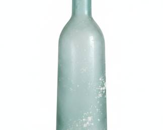 Three Large Decorative Glass Vases/Bottles with Aged/Dug Aesthetic