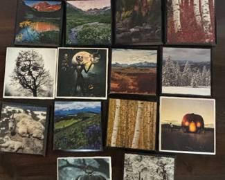 Collection of Decorative Ceramic Art Tiles