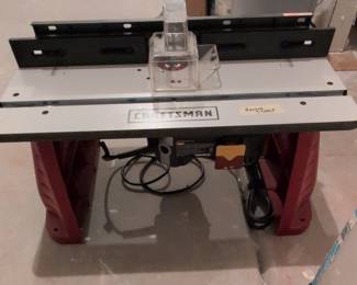 Craftsman Router Table with Router