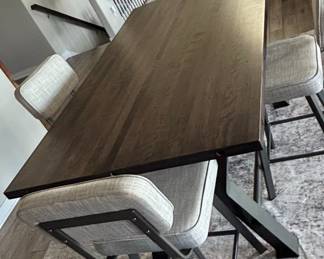 Modern Industrial Counter Height Dining Set