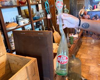 1970's Stretched Dr Pepper Bottle