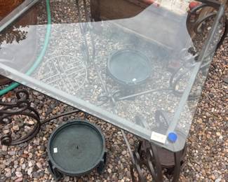Glass Tables and Candle Holders