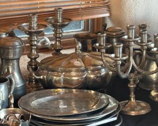 Pewter, Brass and Cooper Items