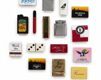 45 VintageAdvertisingLightersMatchbooksDomino