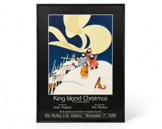 19 1985RieMuozKingIslandChristmasFramedArtPoster