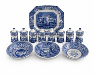 39 SpodeBlueRoomCollectionSpiceJarGroup