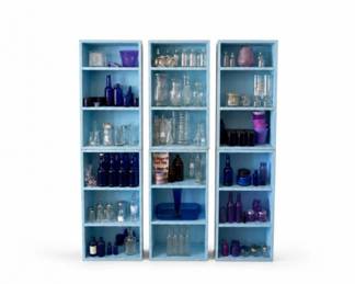 13 HugeApothecaryStarterPackDisplayShelvesGlassBottleLot