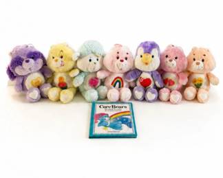 9 Vintage1983KennerCareBearsPlushLotwBook