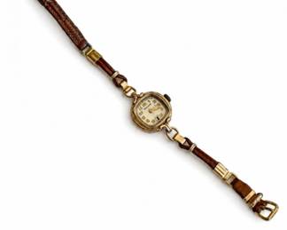 41 VintageCroydonArtDecoLadiesManualWindWatch