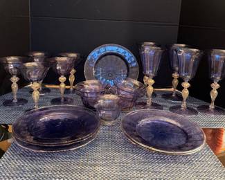 Set of Venetian Glass