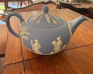 Wedgwood Jasperware Blue Teapot