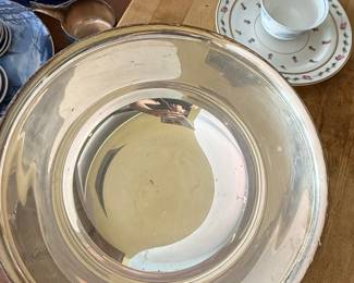 Gorham Silver-Plated Footed Punch Bowl (Model YC784)