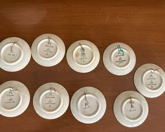 Royal Copenhagen Fajance Miniature Plates - Kaj Lange Design