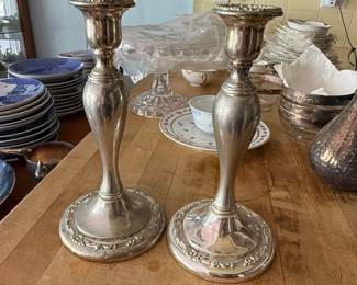 Oneida Silverplated Candlesticks