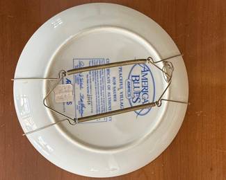 Artaffects America Blues 'Peaceful Village' Collector Plate
