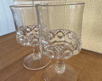 King's Crown Thumbprint Goblets