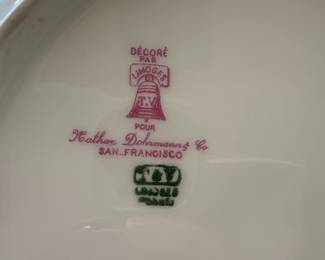 T.V. Limoges Nathan-Dohrmann Floral Plate